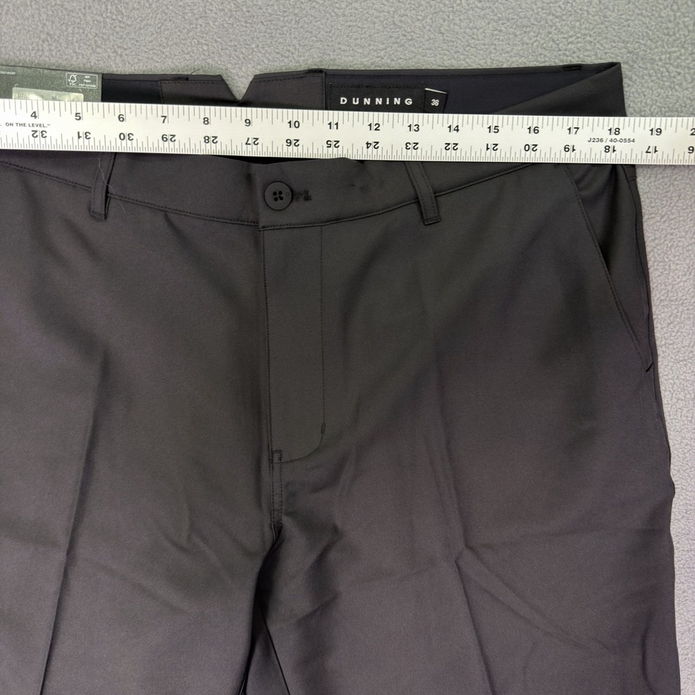 New Dunning Golf Mens Shorts 36 Black Performance Causal Textured 9" Inseam - Picture 3 of 7